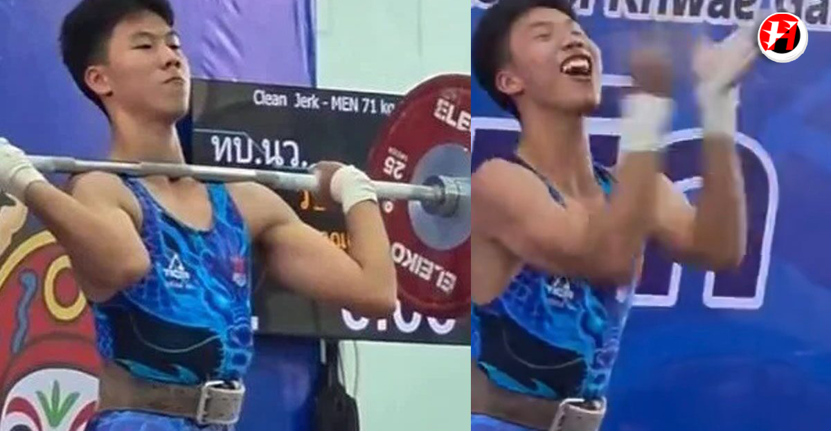 ยกน้ำหนักหนุ่มไทย